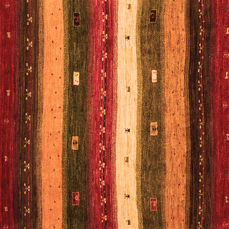Tapis tissé à la machine Menashe, Carré 4 pi