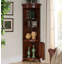 Armoire d'angle ouverte vintage avec rangement fermé Vintage