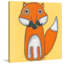 «A Fox With Mustache», reproduction sur toile tendue-17863307