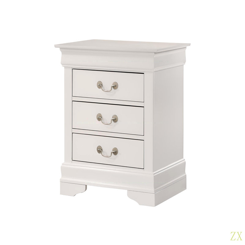 Table de chevet de charme, Blanc