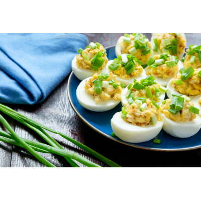 Stuffed Eggs - Wrapped Canvas Print
