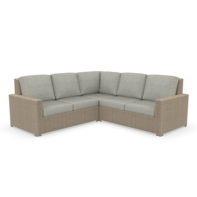 Outdoor Patio Sectional Seating Group With Sunbrella Cushions by Birch Lane