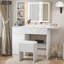 Meuble-lavabo avec miroir DEL Cradere-145302860