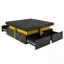 Table basse carrée avec rangement à 4 tiroirs-520334664