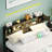 Metal Bed Frame With Headboard,2 Cabinets With Doors, LED Lights And USB Ports, Large Storage Space-151041726-151041725