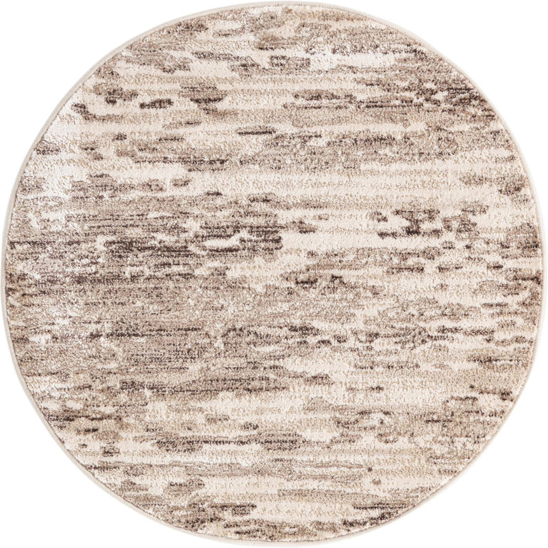 Abstract Indoor Rug, Round 3'