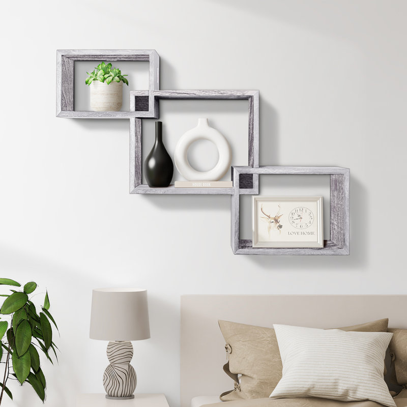 Tablettes flottantes pour mur, Blanc
