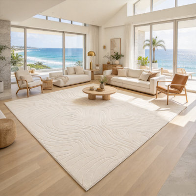 Tapis d'intérieur moderne antidérapant lavable Modern