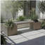 Banc de jardinière Grove - Brun cendré