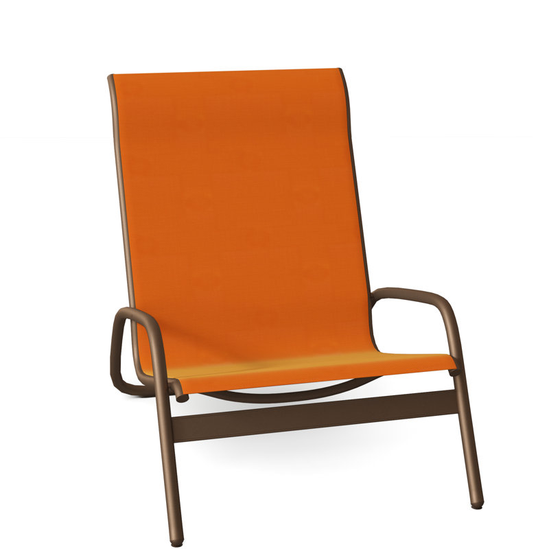 Beach Chair, Textured Desert, Canvas Tangerine Sunbrella® Canvas