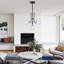Lustre de style moderne-contemporain de 47 po Conchur noir mat-1770860061