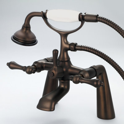 Stonington 3 Handle Deck Clawfoot Tub Faucet