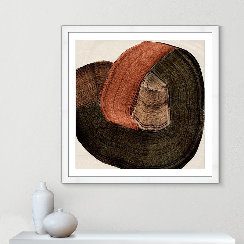 «Folded Earth II» par , 37.5'' W x 37.5'' H, Imprimé mat, Satin White