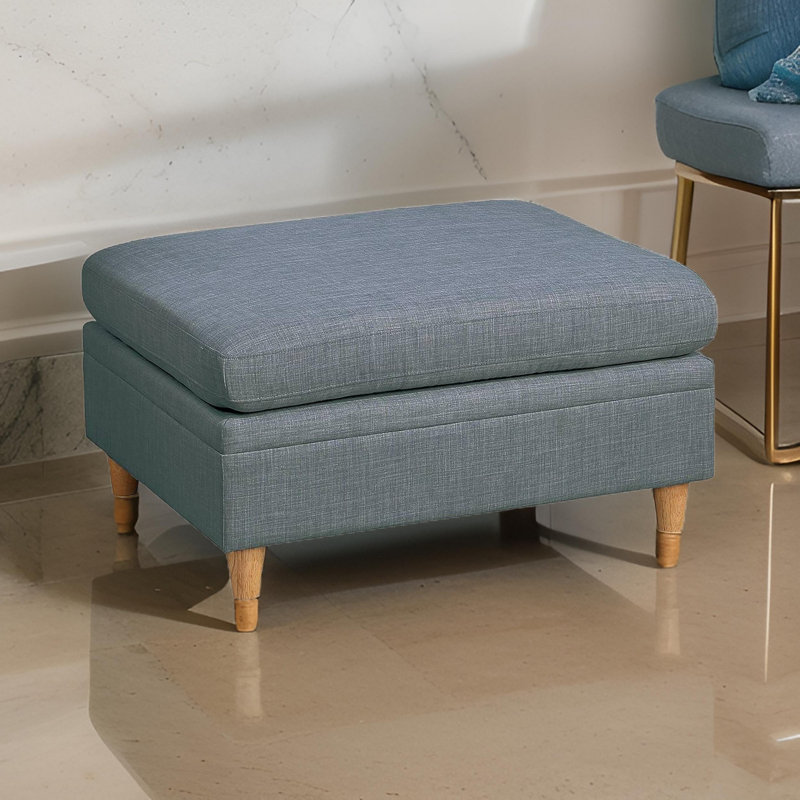 Repose-pieds Calvete, Velours gris velours