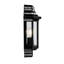 Rozier Satin Black Outdoor Wall Lantern