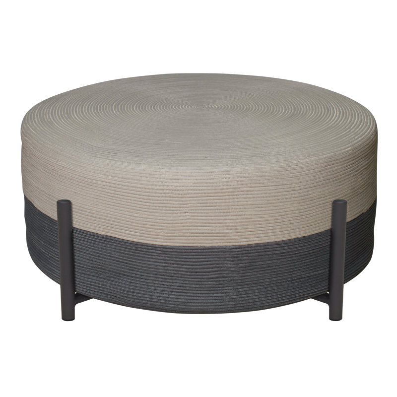 Archipelago Outdoor Ottoman, Dark Gray, Cardamom Taupe