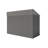 Dark Gray Metal 4*8ft Storage Shed With Smooth - Opening Single Hinge Side Door, Good Ventilation And Flexible Interior Layout For Temporary Residences Exhibitions Stable Main Frame, Windows