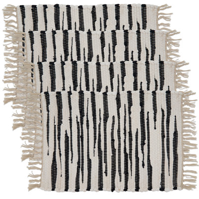 Zèbre Chindi Collection Cotton Striped Rectangle Placemat