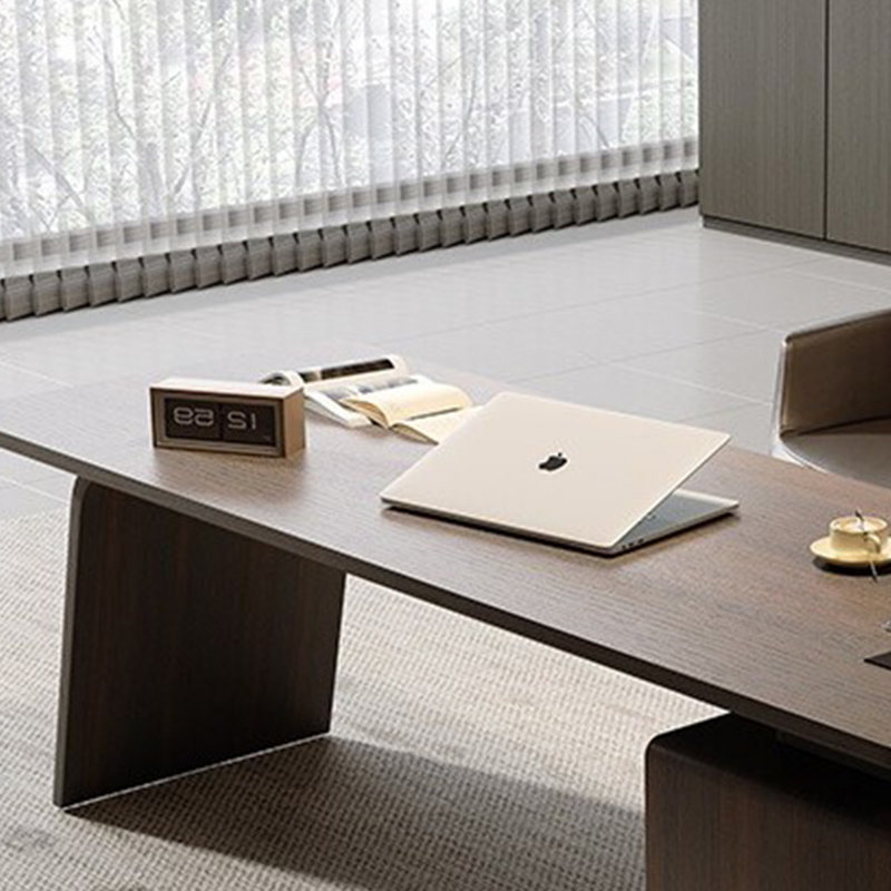 Bureau haut de gamme en bois massif de luxe, 29.52" H x 70.86" W x 47.24" D