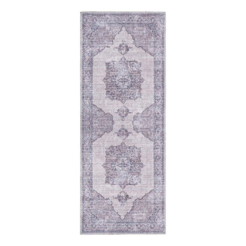 Tapis Hazley - ivoire et gris, Tapis de couloir 2 pi x 5 pi