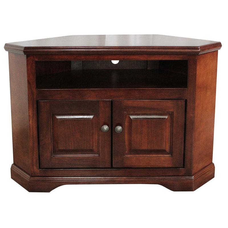 Boltongate Unfinished Corner TV Stand for TVs up to 40", Concord Cherry