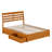 Lamareon Solid Wood Storage Platform Bed with Footboard & Under Bed Drawers-756382971-756382970