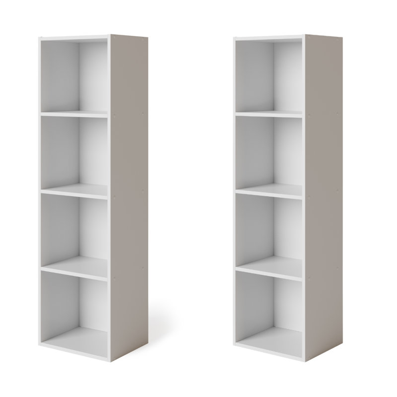 Jerrail 108cm H Cube Bookcase, White