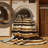 Washable Warm Brown Cream Striped Area Rug-1800597403