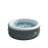 4-6 Person Round Outdoor Spa Portable Inflatable Tub With Control Panel, 130 Soothing Bubble Jets With Heater Pump, Filter Cartridge, Grey