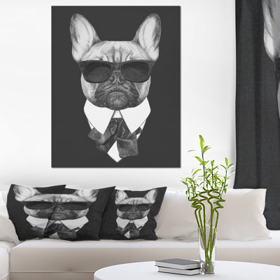 " French Bulldog Fashion Portrait "