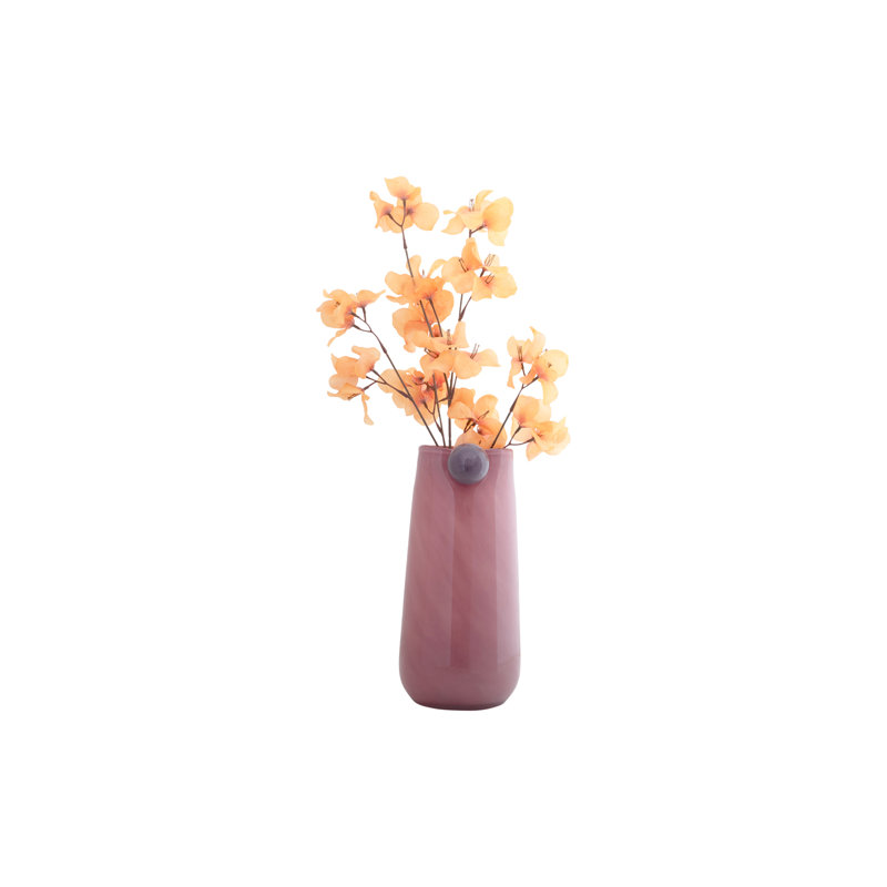 Glass Table Vase, Pink