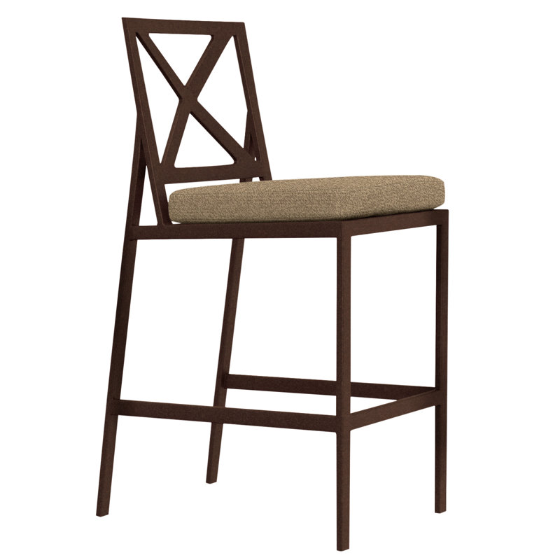 Marin Outdoor Bar Stool, Copper Creek, 32", Piazza Vapor