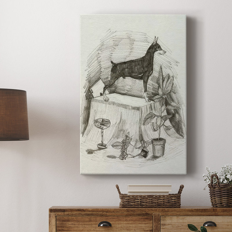 A Gentleman III - galerie sur mesure, H 18 po x l 12 po
