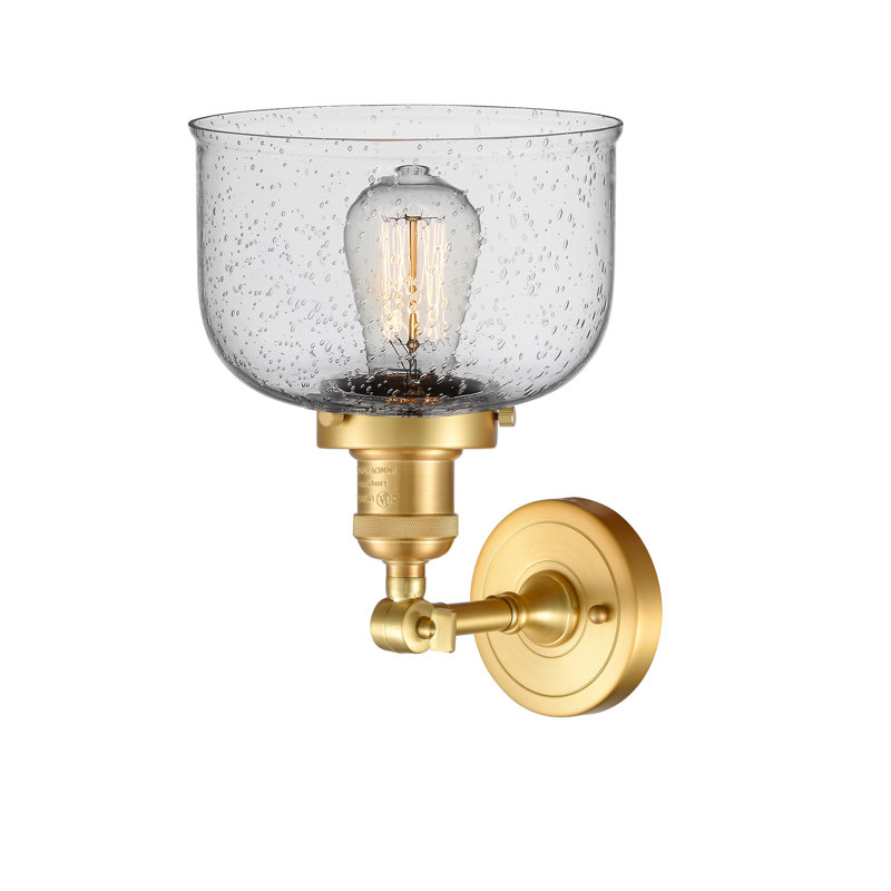 Appliquee à bras 1 lumières bell Adalhard, Or satiné
