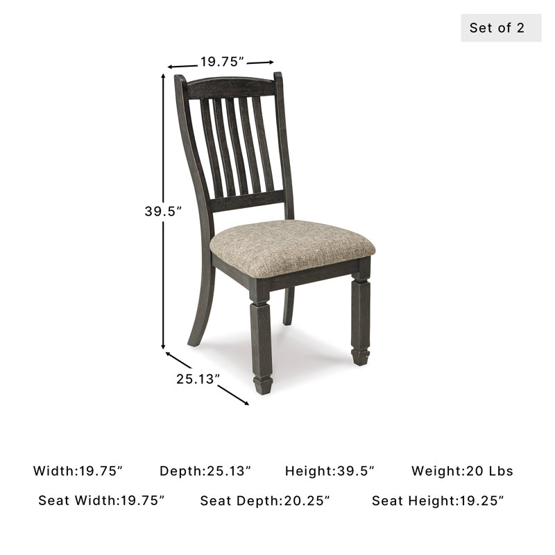 Chailey Upholstered Side Chair, Black