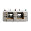 Ensemble de meuble-lavabo double 84 po Eser-907489100-907489103