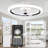 Folkeus 20'' Bedroom Ceiling Fan with Dimmable LED Lights and Remote, 6 Speed