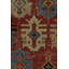 Distressed Homage Hand Knotted Wool Geometric Area Rug-1364668257