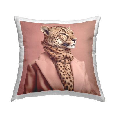 Coussin Stupell Industries Glam Cheetah Fashion