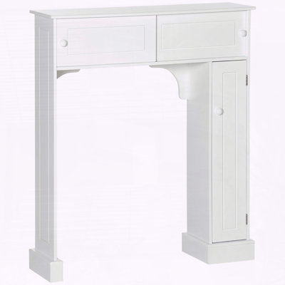 Armoire de rangement au-dessus de la toilette