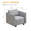 Fauteuil d'appoint avec repose-pieds et fauteuil moderne avec repose-pieds