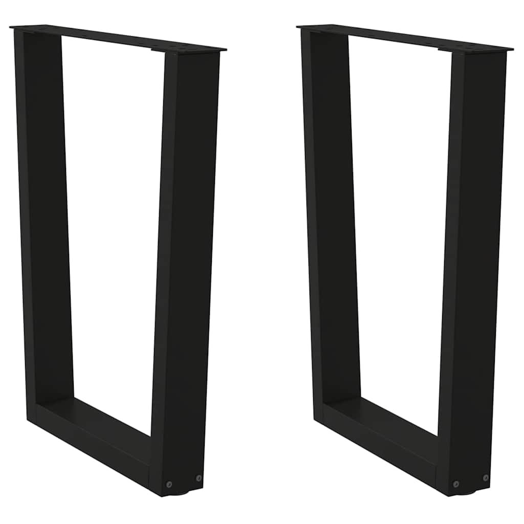 Dining Table Legs V-Shape 2 Pcs Steel