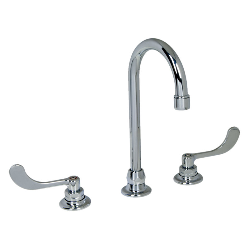 Monterrey Polished Chrome Widespread Gooseneck Spout Bathroom Faucet