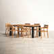 Morones Rectangular Reclaimed Teak 6 Person Indoor Outdoor Dining Set