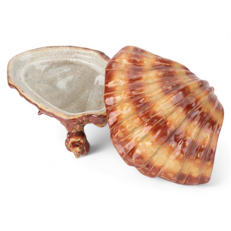 Petite boîte coquille en porcelaine