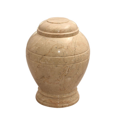 Urn ovale cremation avec couvercle Shaw