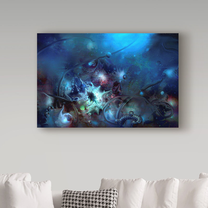 «Underwater2» par Juriel, impression sur toile tendue, H 30 po x l 47 po