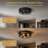 Industrial Round Cage Flush Mount Ceiling Light
