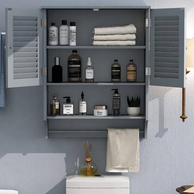 Belz Solid Wood Bathroom Storage Furniture Set