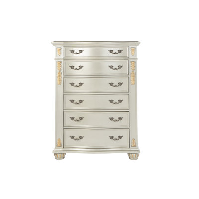 Commode Lyon, champagne argenté